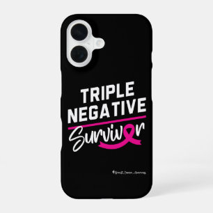 Triple Negative Survivor Breast Cancer Awareness iPhone 16 Case