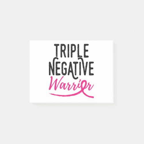 Triple Negative Survivor Breast Cancer Awareness Post_it Notes