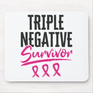 Triple Negative Survivor TNBC Breast Cancer Mouse Pad
