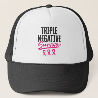 Triple Negative Survivor TNBC Breast Cancer Trucker Hat