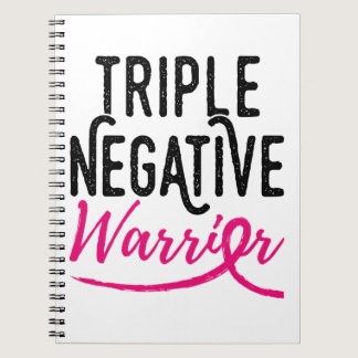 Triple Negative Warrior Breast Cancer Awareness Notebook