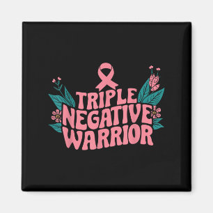 Triple Negative Warrior Nk Ribbon Breast Cancer Magnet
