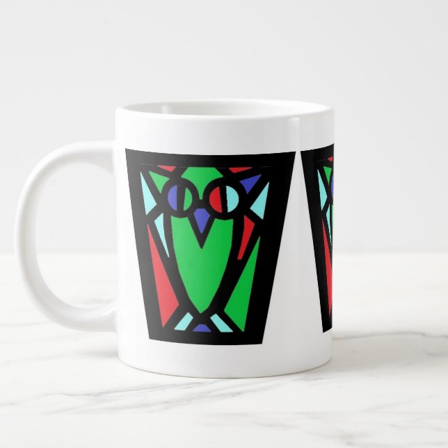 Triple Owl Jumbo Mug (Left)