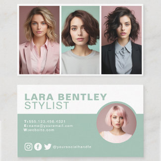 Triple photo stylist social media, profile photo