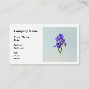 Triple Purple Iris Business Card