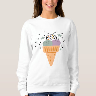 Triple Scoop Rainbow Ice Cream Sweatshirt