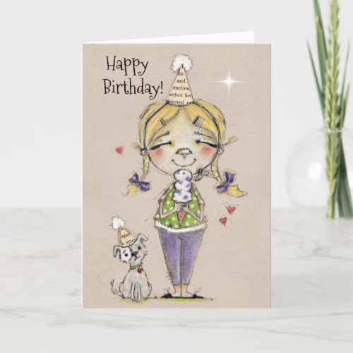 Triple Scoops Folded Birthday Card