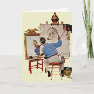 Triple Self-Portrait Card