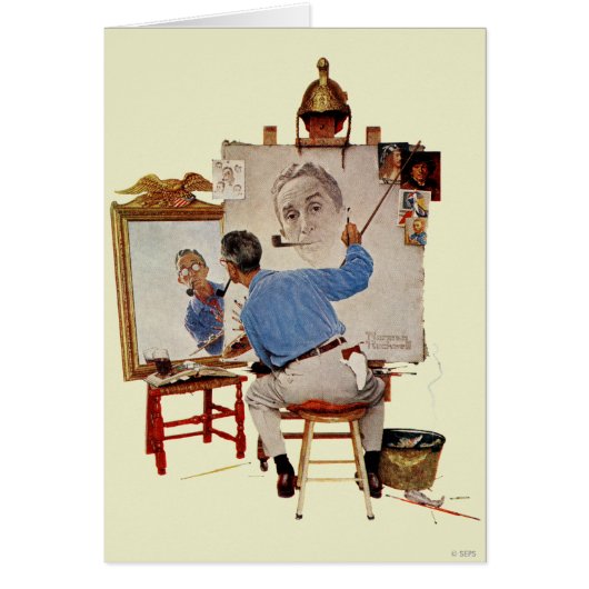 Triple Self-Portrait Cards (Front)