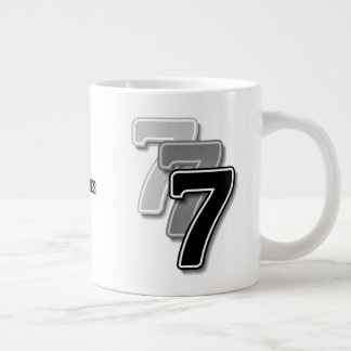Triple Seven Graphic – Minimalist Modern Art Giant Coffee Mug