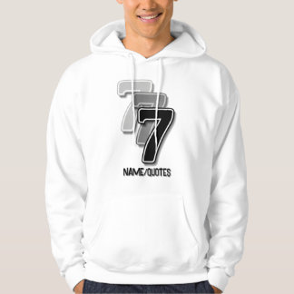 Triple Seven Graphic – Minimalist Modern Art Hoodie