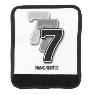 Triple Seven Graphic – Minimalist Modern Art Luggage Handle Wrap