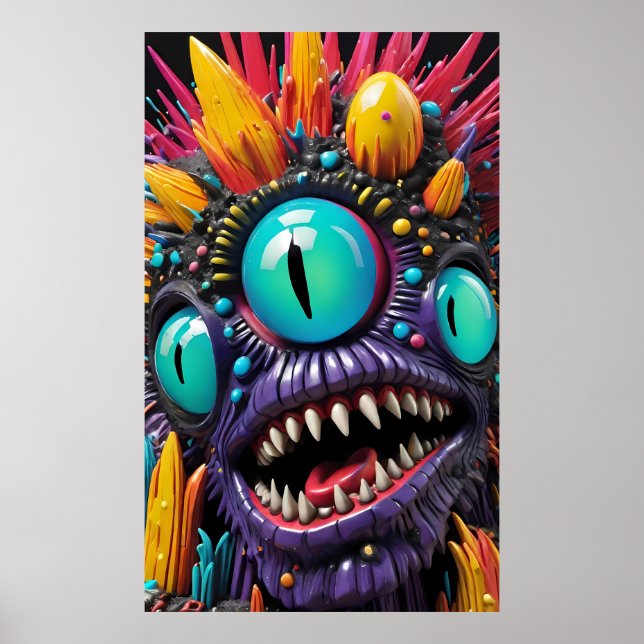 Triple-Sighted Troublemaker - Ken Gage Art Poster (Front)