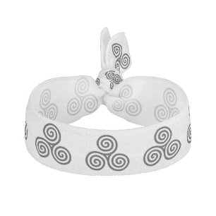 Triple spiral Black Hair Tie
