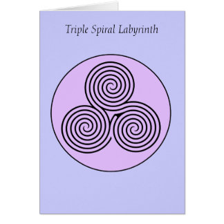 Triple Spiral Labyrinth Cards