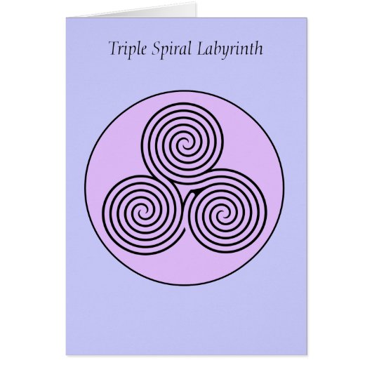 Triple Spiral Labyrinth Cards (Front)