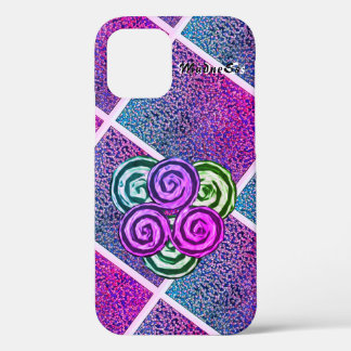 Triple Spiral (PinkishPurp) iPhone 12 Pro Case
