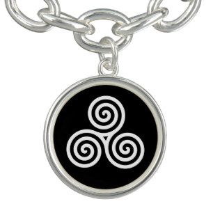 Triple spiral White Bracelet