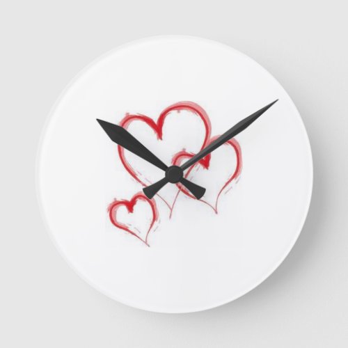 TRIPLE THE HEARTS CLOCK