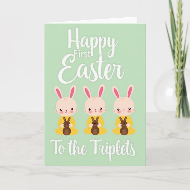 Triple The Joy Milestone Card (Front)