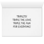 TRIPLE THE LOVE=TRIPLETS CARDS (Inside Horizontal (Bottom))