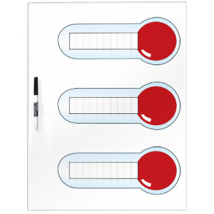 Triple Thermometer Gague Dry-Erase Board