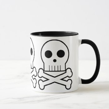Triple Threat Pirate Skulls Coffee Cup Mug 1 by mariannegilliand at Zazzle