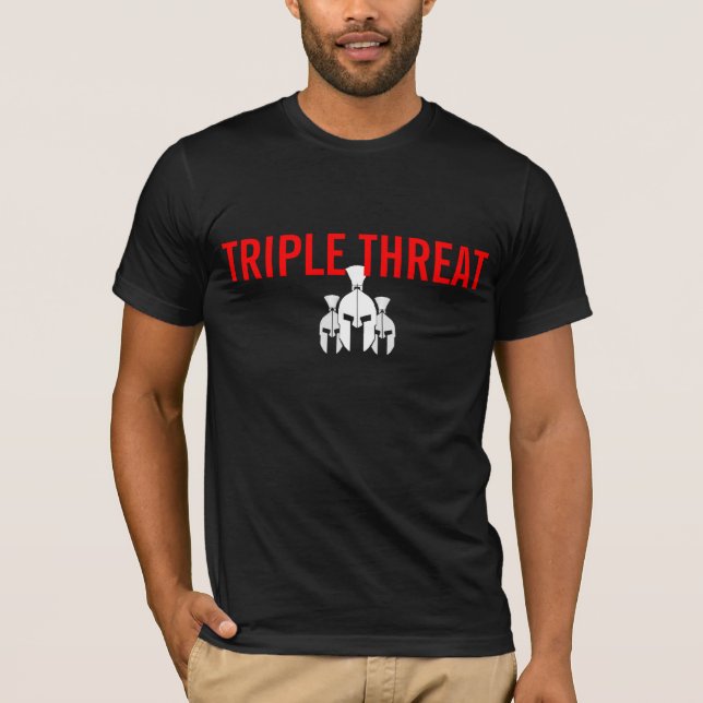 Triple Threat T shirt (Front)