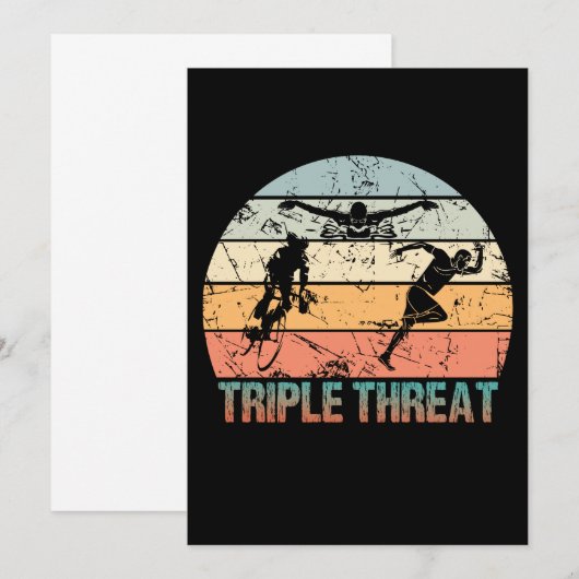 Triple Threat - Triathlon Athlete (Front/Back)
