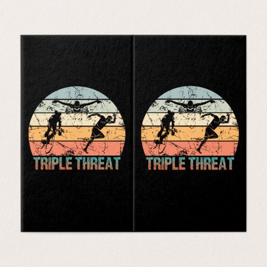 Triple Threat - Triathlon Athlete (Outside Unfolded)