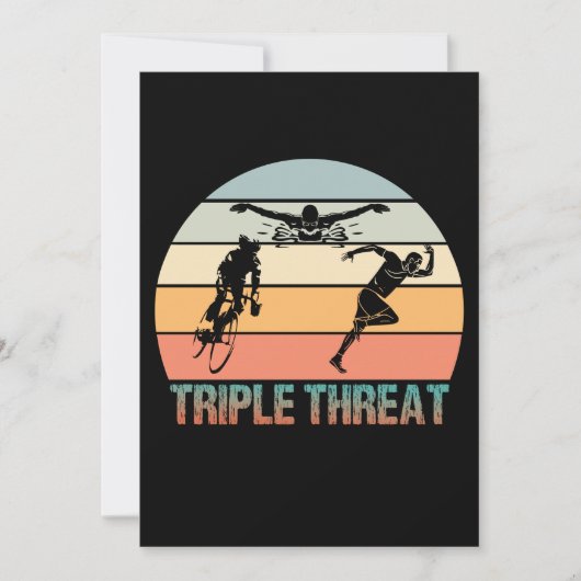 Triple Threat - Triathlon Sunset (Front)