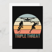 Triple Threat - Triathlon Sunset (Front/Back)