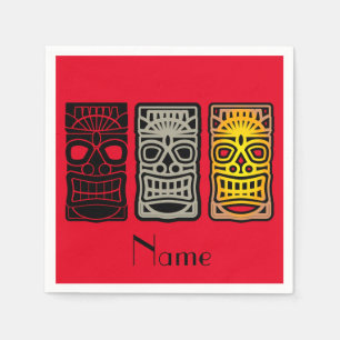 Triple Tiki Sculptures Thunder_Cove Napkins