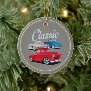 Triple Trucks Ceramic Ornament
