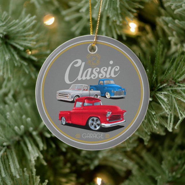 Triple Trucks Ceramic Ornament (Tree)