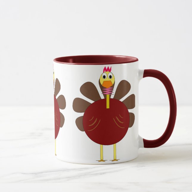 Triple Turkey Thanksgiving Coffee Mug (Right)