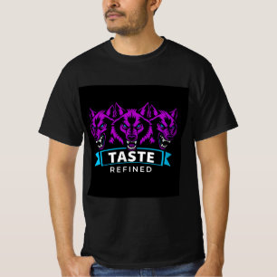 Triple Wolf Design Emphasizing Strength T-Shirt