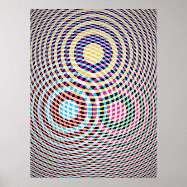 Triple Zone Moire Poster (Front)