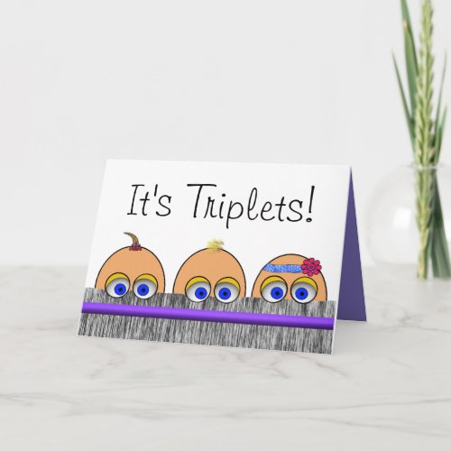 Triplet greeting card