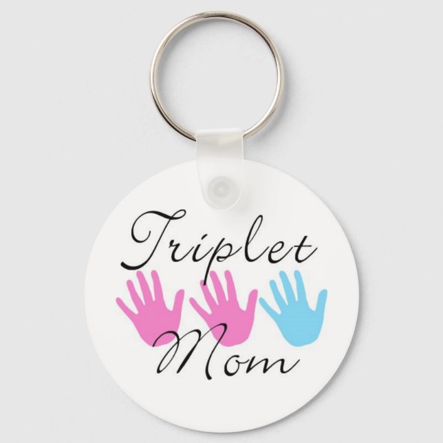 triplet mom key chain (Front)