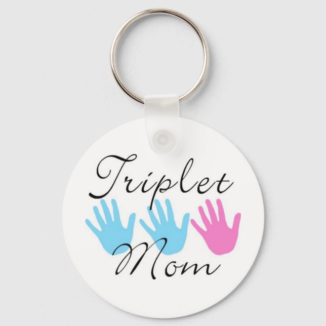 triplet mom key chain - bgb (Front)
