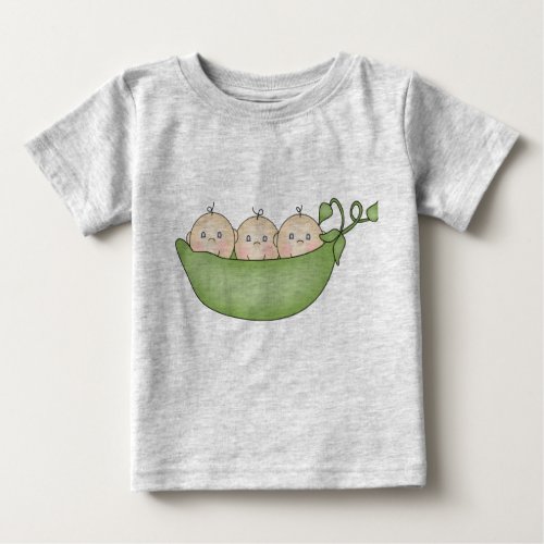 Triplet Peas in a Pod Baby T_Shirt