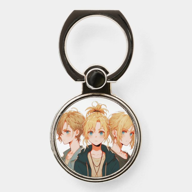 Triplet Phone Ring Stand (Front)