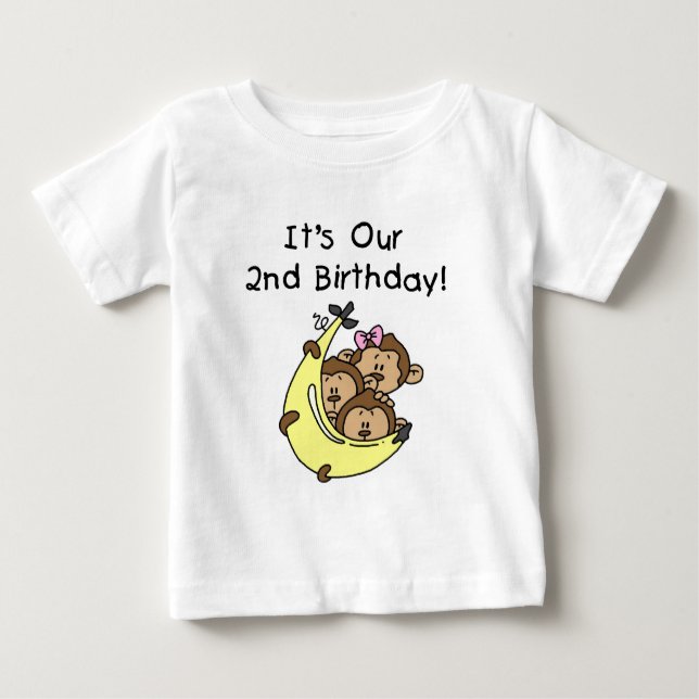 Triplets 2nd - Two Boys/ One Girl Tshirts (Front)