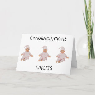 **TRIPLETS** 3 BUNDLES OF JOY & TRIPLE THE LOVE CARD