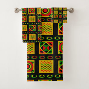 Triplets bath towel set