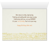 Triplets First Birthday Walking Bear and Rabbit (Inside Horizontal (Bottom))