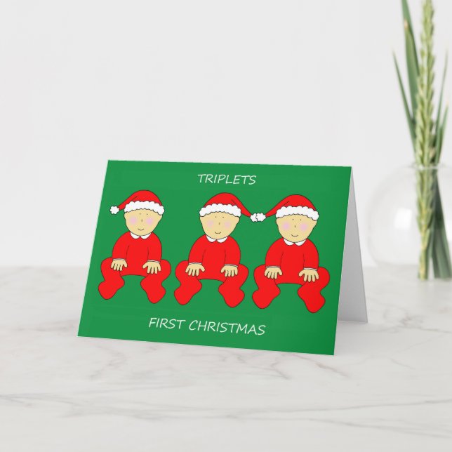 Triplets First Christmas Card (Front)