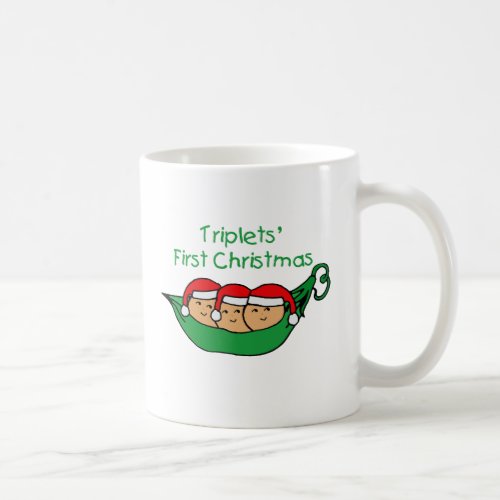 Triplets First Christmas _ Pod no date Coffee Mug