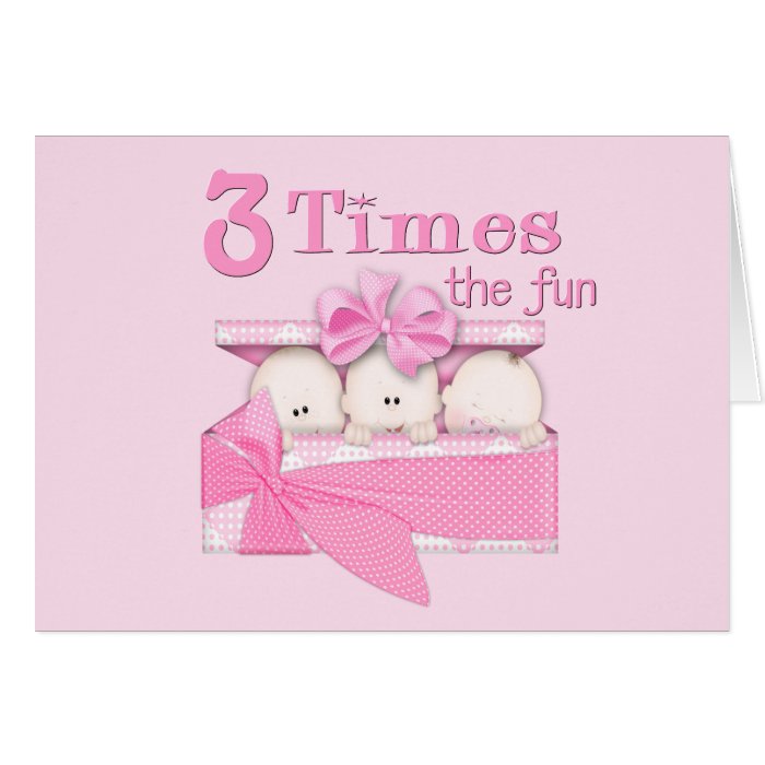 Triplets Greeting Card